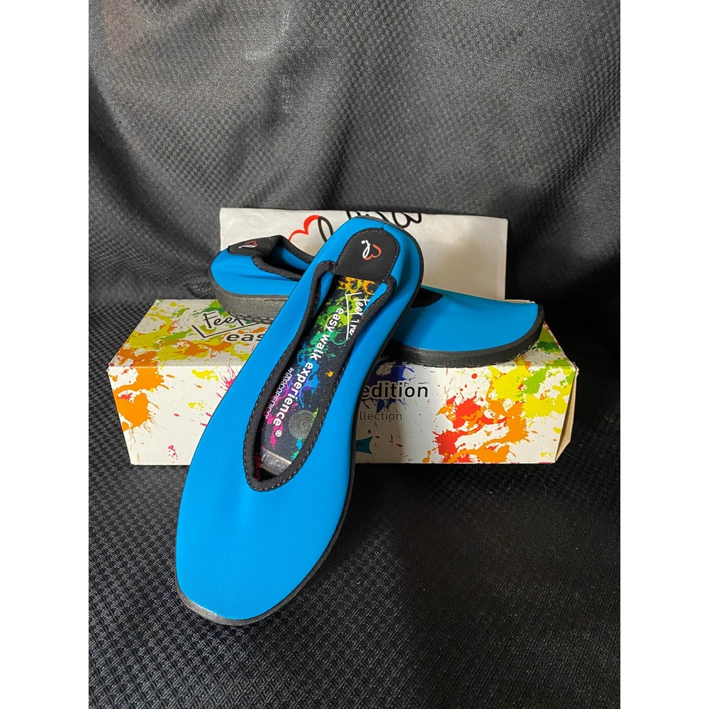 Lolitas Easy Walk Experience by Arcopedico Blue Ballet Flats Comfort Shoes NIB